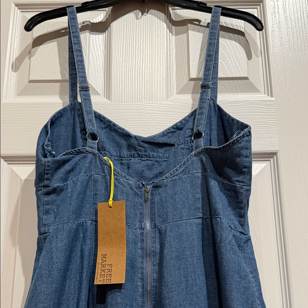 Flying Tomato Blue Denim Jumpsuit - Picture 11 of 11